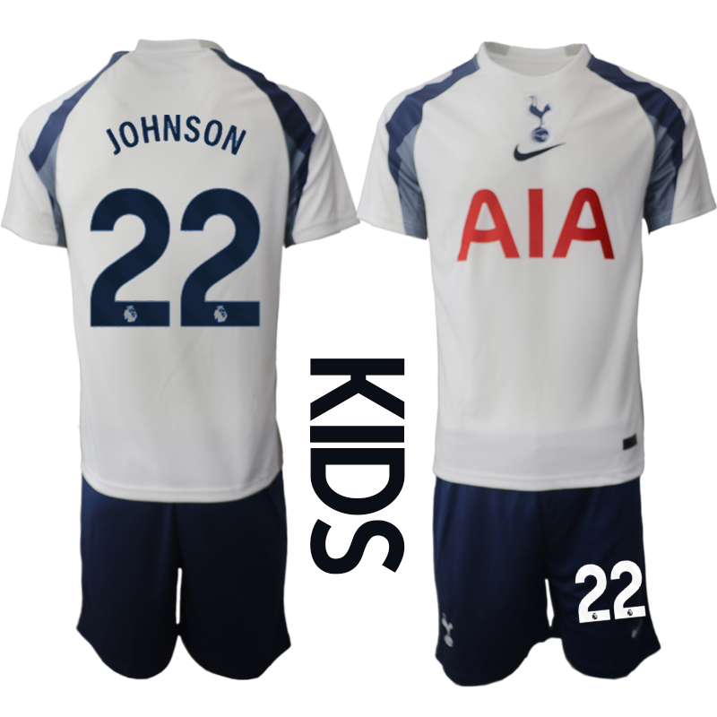 Youth 2025-2026 Club Tottenham home White #22 Soccer Jersey